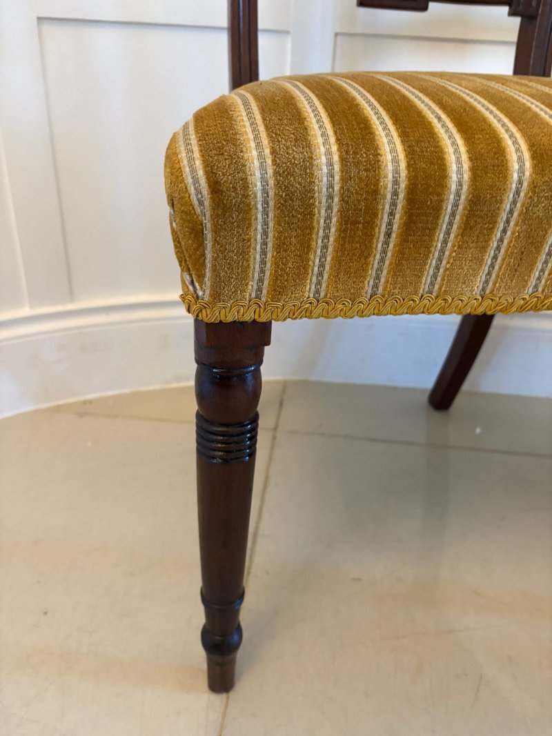 Pair of Antique George III Quality Mahogany Side Chairs - Image 9